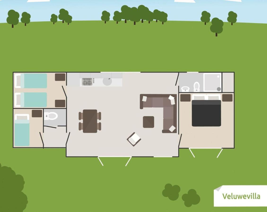 6-Persoons Veluwe Villa Voorthuizen Eksteriør billede